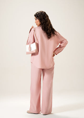Long Linen Blend Shirt with Band Collar – WS25-227 for Women – In-Transit Collection | KOA | Shop Online