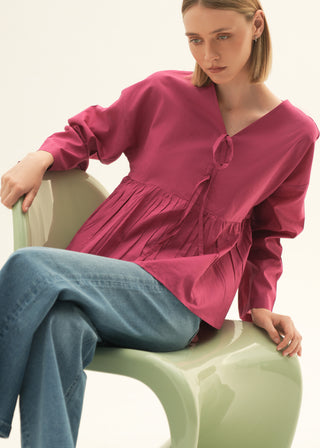 Flared Cotton Top