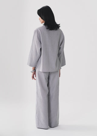 Striped Seersucker Top- WS26-404