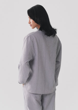 Striped Seersucker Top- WS26-404