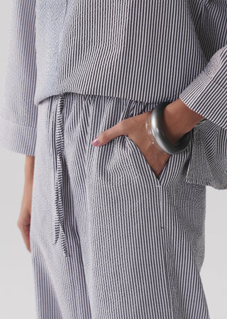 Striped Seersucker Trousers- WS26-405