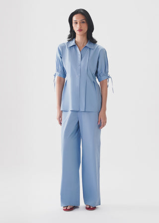 Relaxed Fit Cotton Trousers- WS26-173
