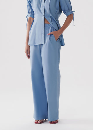 Relaxed Fit Cotton Trousers- WS26-173