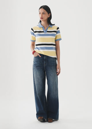 Striped Polo Shirt- WS26-166