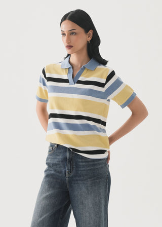 Striped Polo Shirt- WS26-166