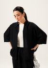 Oversized Linen Blend Kimono Shirt- WS25-220