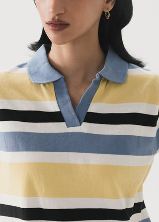 Striped Polo Shirt- WS26-166