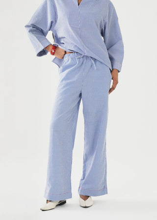 Striped Seersucker Trousers- WS26-172