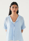 Textured Notch Collar Shirt- WS26-187