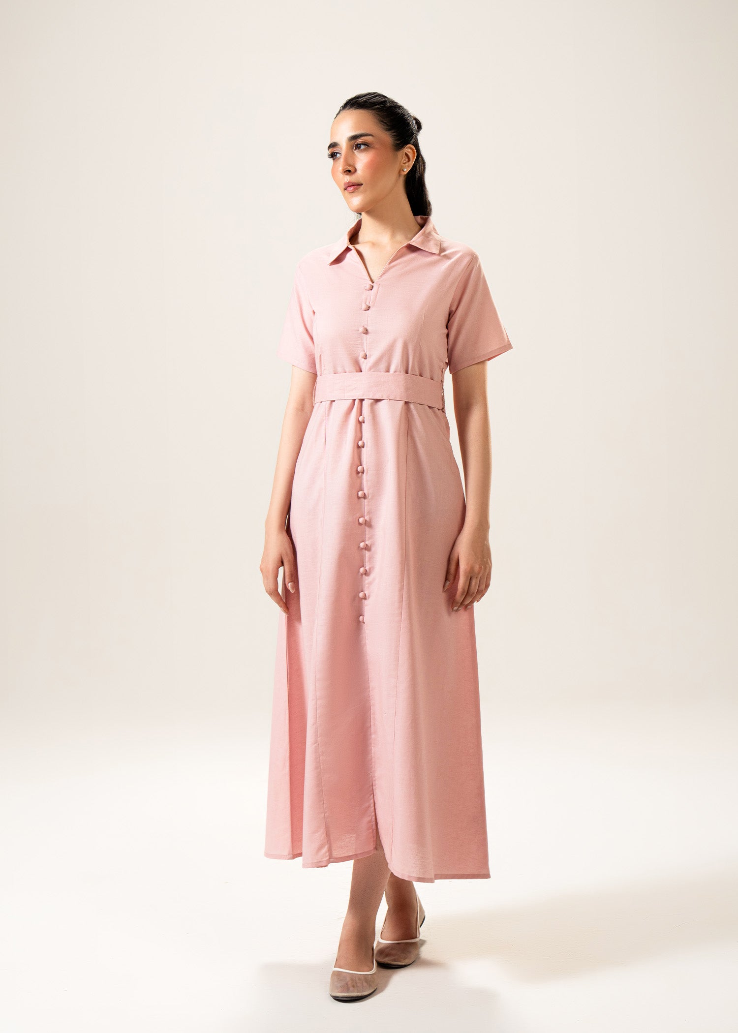 pink utility dress Rosetta Utility Pocket Mini Dress - Dresses