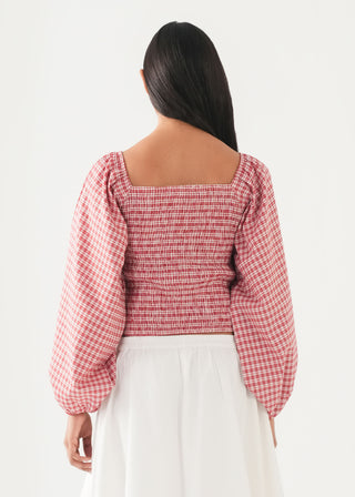 Smocking Off Shoulder Top- WS26-180