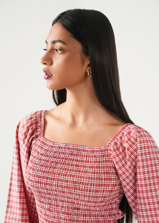 Smocking Off Shoulder Top- WS26-180