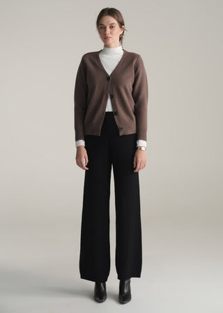 Ribbed Wide Leg Trouser