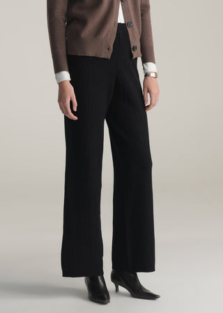 Ribbed Wide Leg Trouser