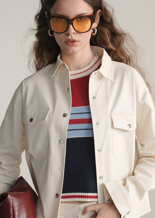 Jacket with Metallic Buttons