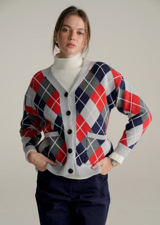 Argyle Cardigan