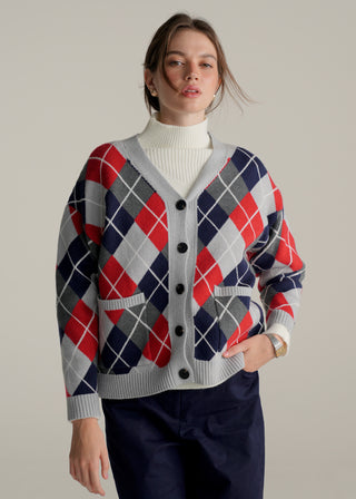 Argyle Cardigan