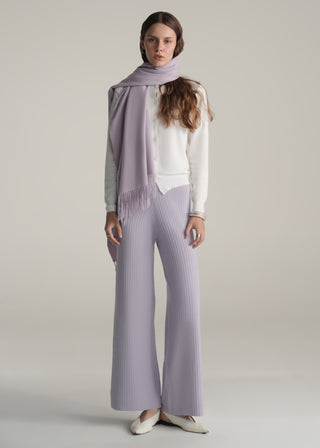 Ribbed Wide Leg Trouser