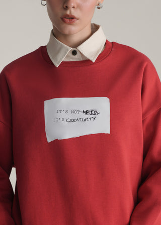 Oversized Sweatshirt with Graphic