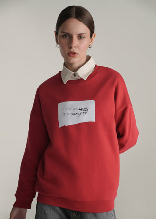 Oversized Sweatshirt with Graphic