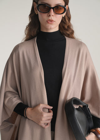 Draped Knitted Cape
