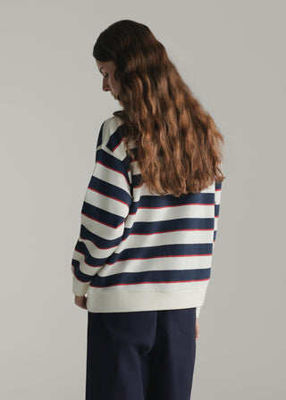 Striped Knit Polo shirt