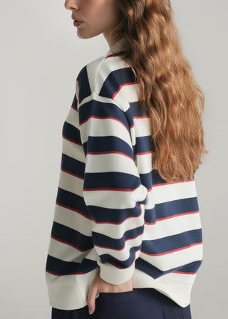 Striped Knit Polo shirt