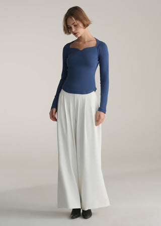 Sweetheart Neckline Slim Fit Top