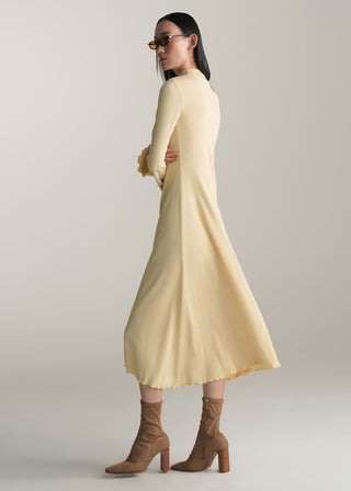 Mock Neck Knitted Dress