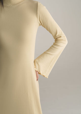 Mock Neck Knitted Dress