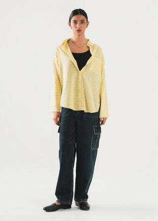 Checkered Down Through Shirt- WS26-161