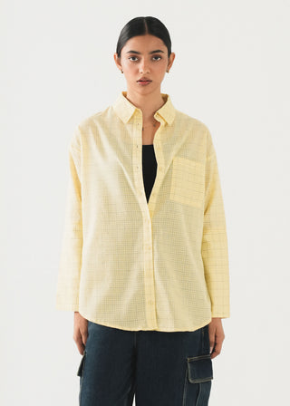 Checkered Down Through Shirt- WS26-161