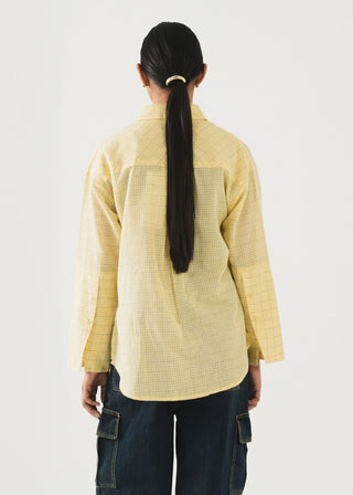 Checkered Down Through Shirt- WS26-161