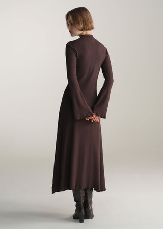 Mock Neck Knitted Dress