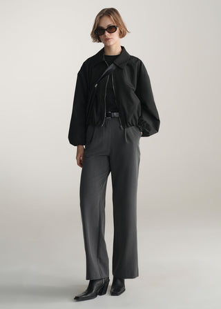 Cropped Nylon Jacket