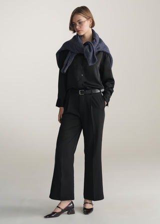 Straight Leg Tailored Pants with Belt