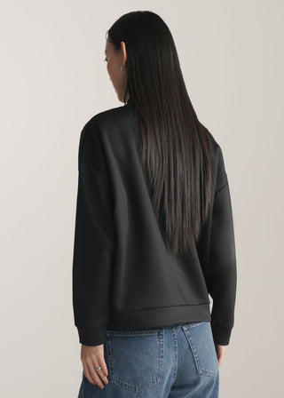 Funnel Neck Scuba Sweatshirt
