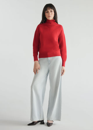 High Neck Oversized Sweater