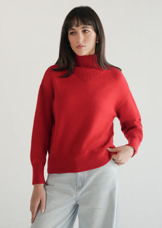 High Neck Oversized Sweater