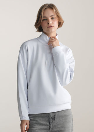 Funnel Neck Scuba Sweatshirt