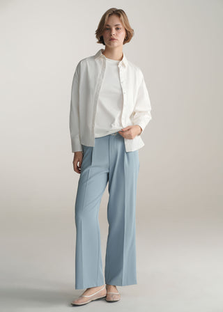 Straight Leg Tailored Pants with Belt