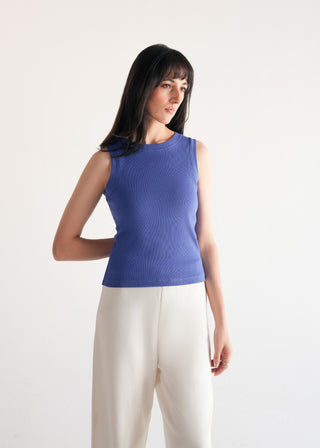 Wide Leg Interlock Trouser