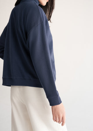 Funnel Neck Terry Sweatshirt
