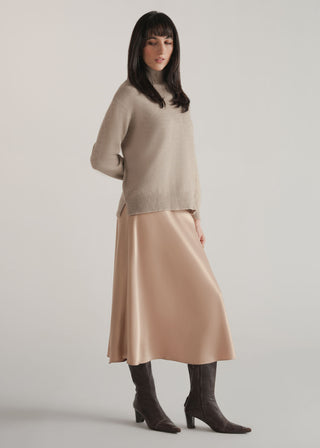 High Neck Relaxed Fit Sweater