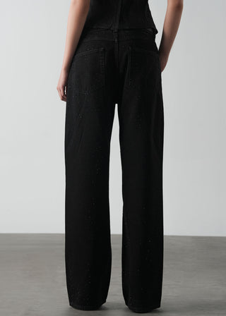 Embellished Straight Leg Jeans- WS26-139