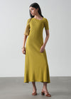 Asymmetrical Neckline Flared Dress- WS26-132