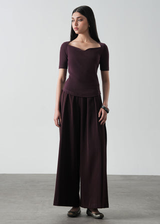 Sweetheart Neckline Slim Fit Top- WS26-124