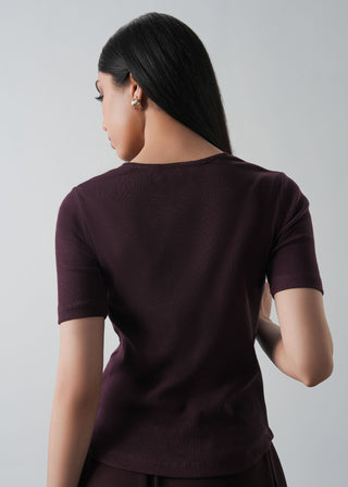 Sweetheart Neckline Slim Fit Top- WS26-124