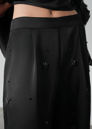 Embellished Satin Pants- WS26-119