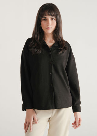 Loose Fit Button Down Shirt